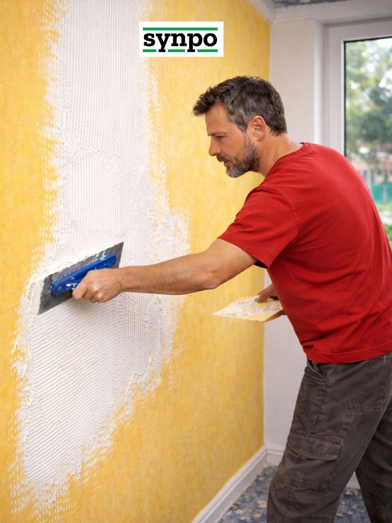 aplikace Thermiseal interiér na stěnu pomocí hladítka